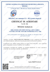 Сертификат аккредитации SRL «CPTN»